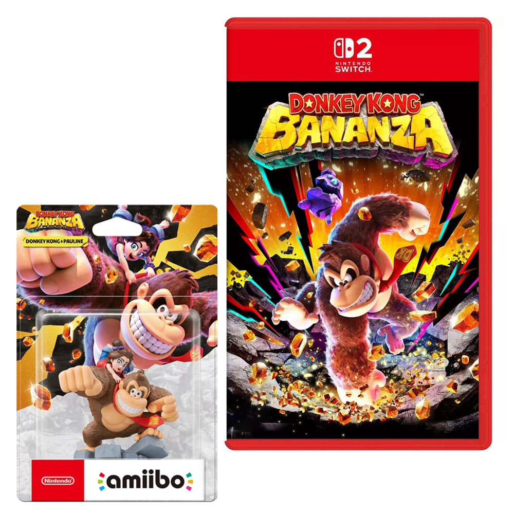 Donkey Kong Bananza + Amiibo Donkey Kong & Paulina Nintendo Switch 2 -  PREVENTA