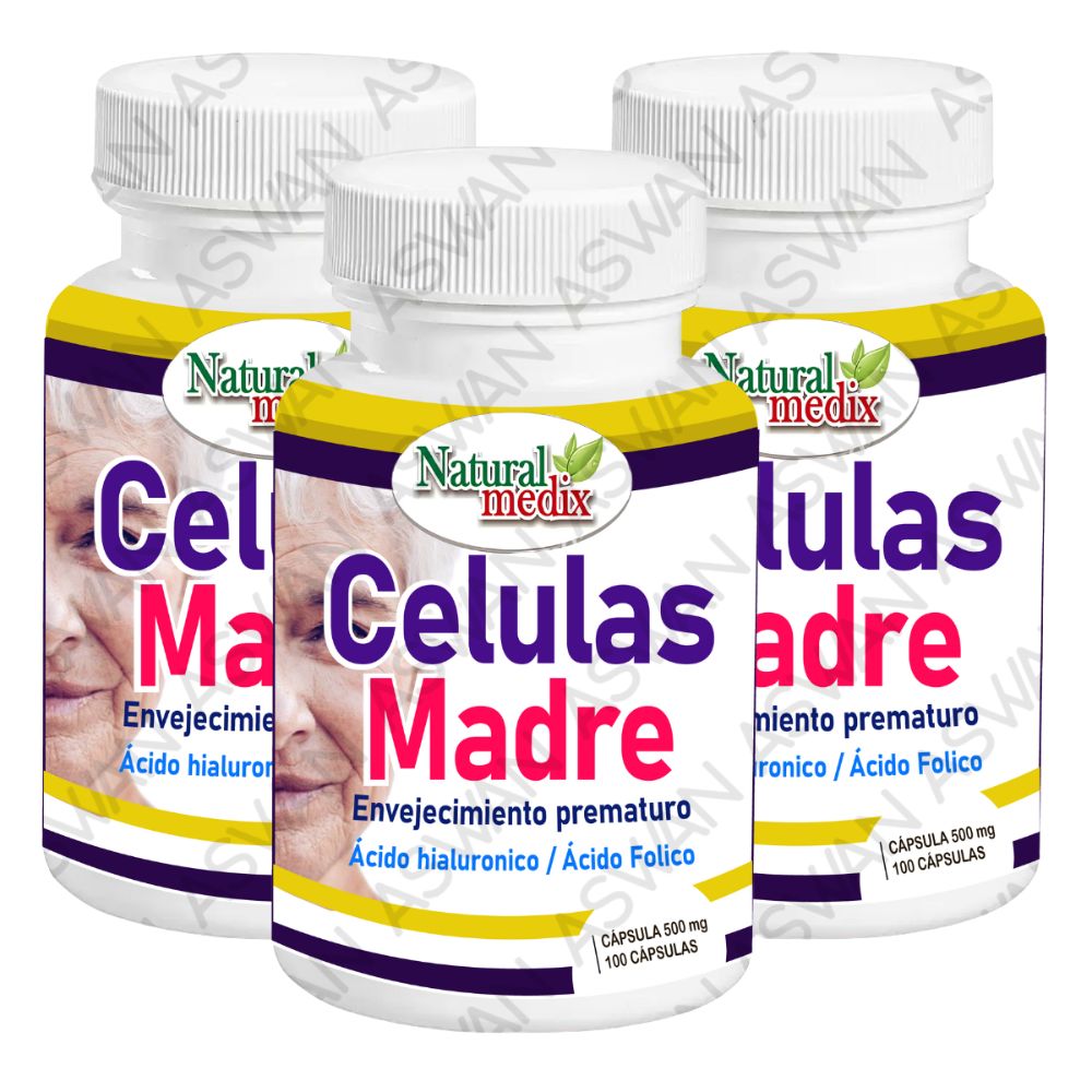 Pack De 3 Celulas Madre 100 Capsulas - Natural Medix