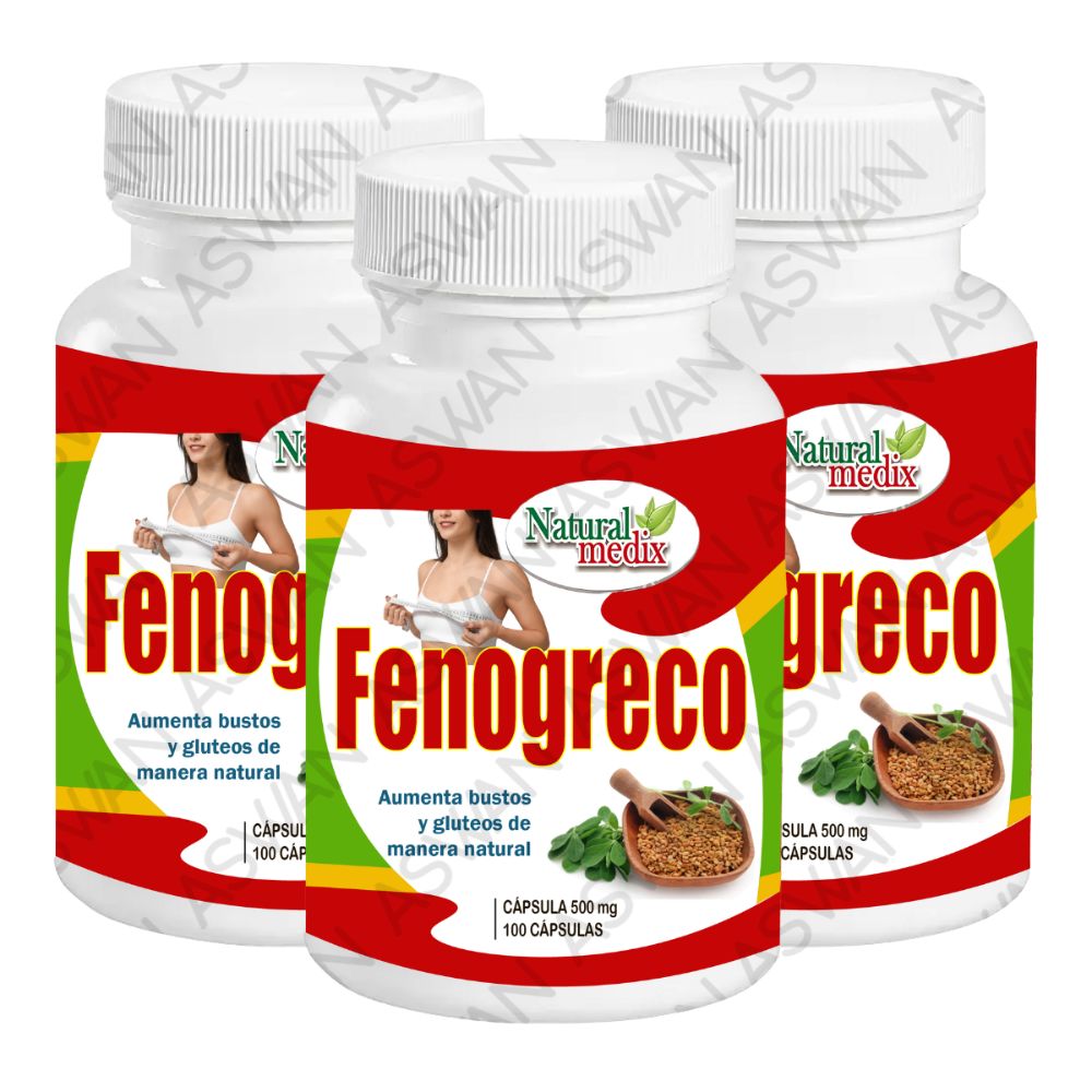Pack De 3 Fenogreco 100 Capsulas - Natural Medix