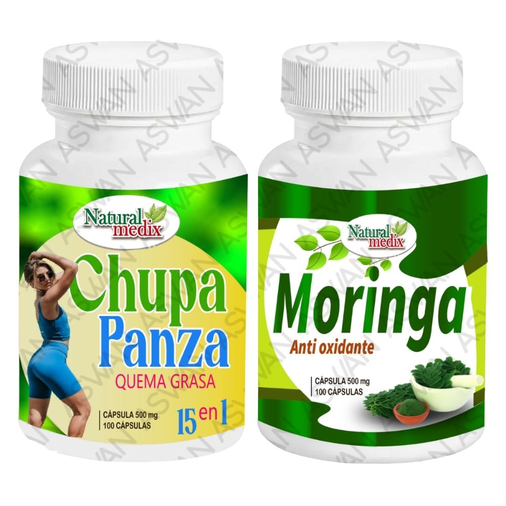 Pack Chupa Panza + Moringa 100 Cápsulas