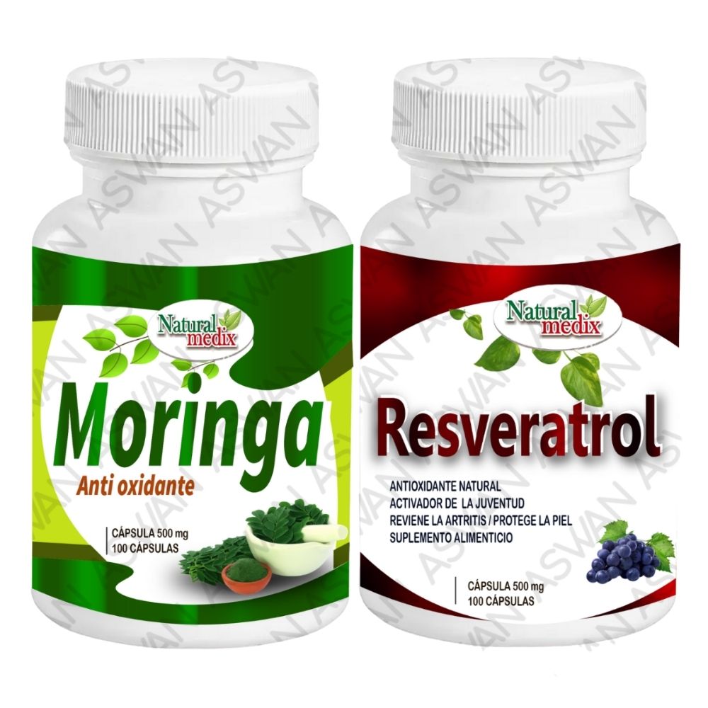 Pack Moringa + Resveratrol 100 Cápsulas