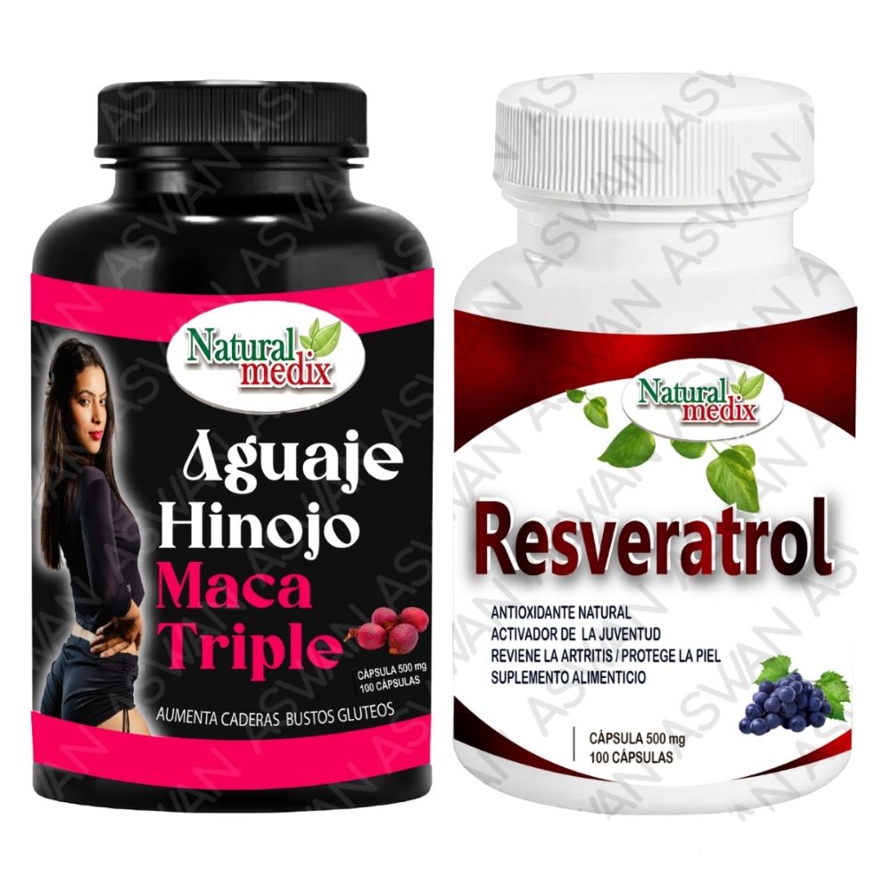 Pack Aguaje Hinojo + Resveratrol 100 Capsulas
