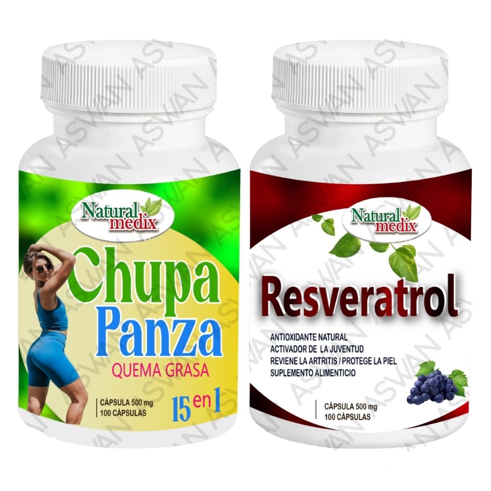 Pack Chupa Panza + Resveratrol 100 Cápsulas
