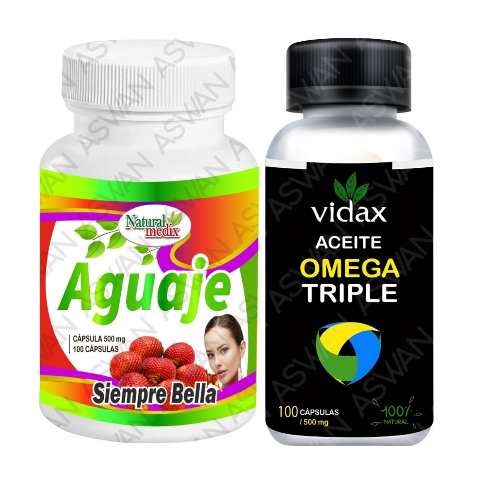 Pack Aguaje Siempre Bella + Aceite Omega Triple 100 Cápsulas