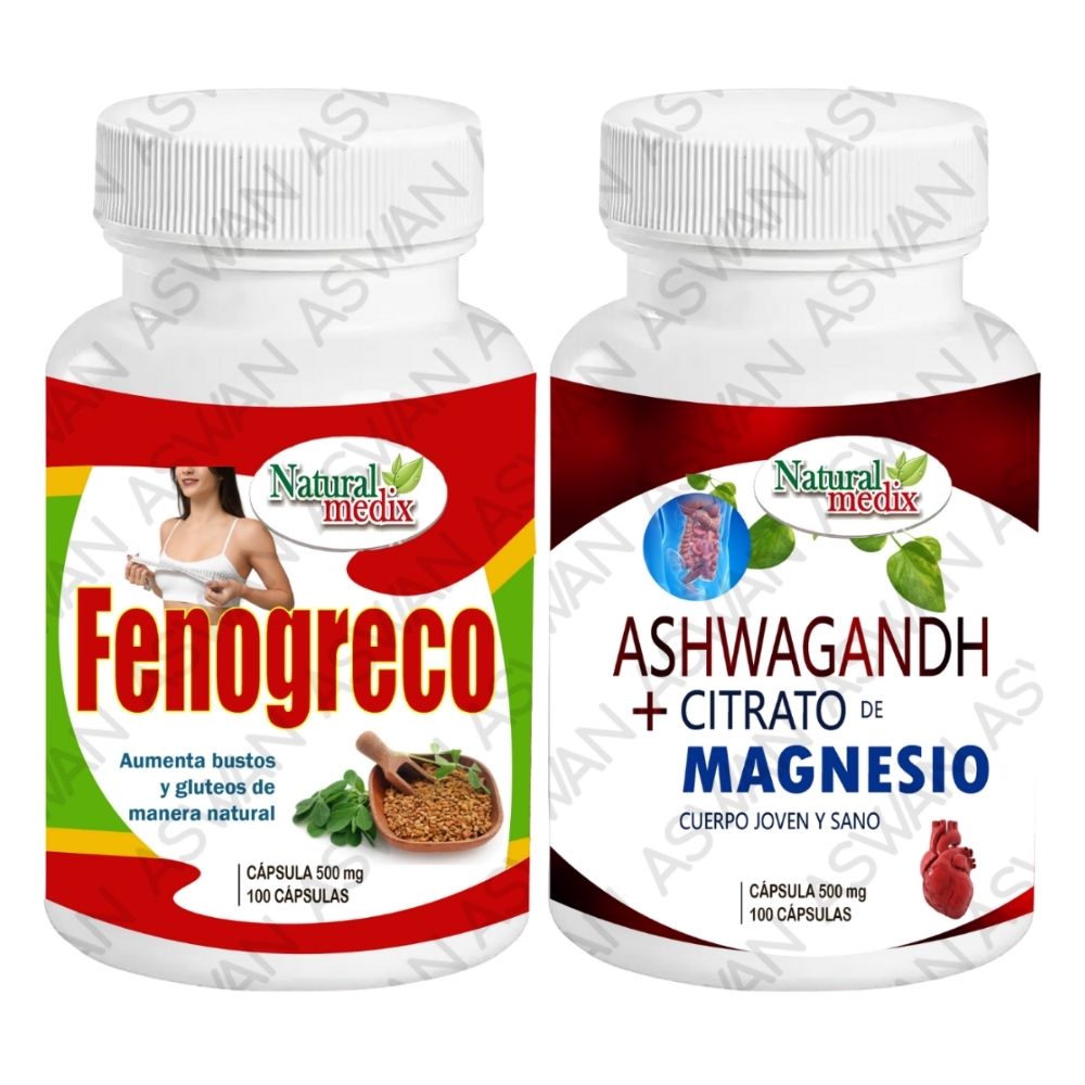 Pack Fenogreco + Ashwagandha & Citrato De Magnesio 100 Cápsulas