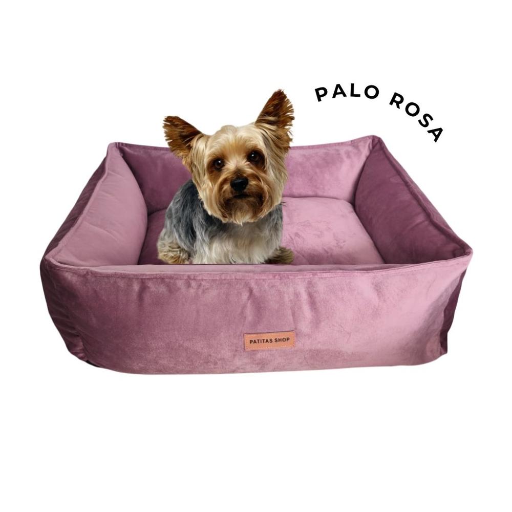 Cama Abrigadora Reversible de Felpa para Mascotas M PaloRosa