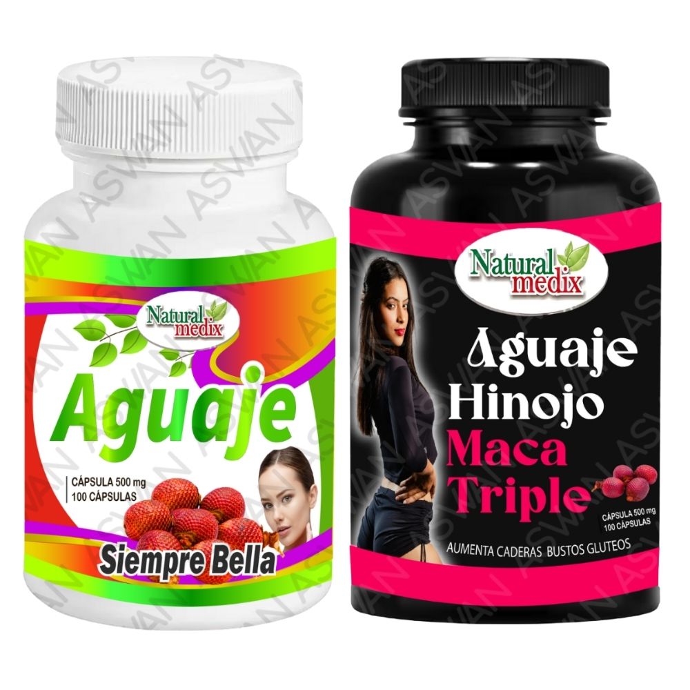 Pack Aguaje Siempre Bella + Aguaje Hinojo 100 Cápsulas