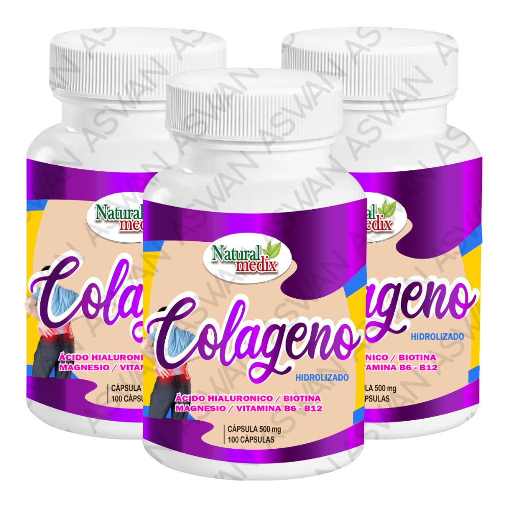Pack De 3 Colageno Hidrolizado - Natural Medix
