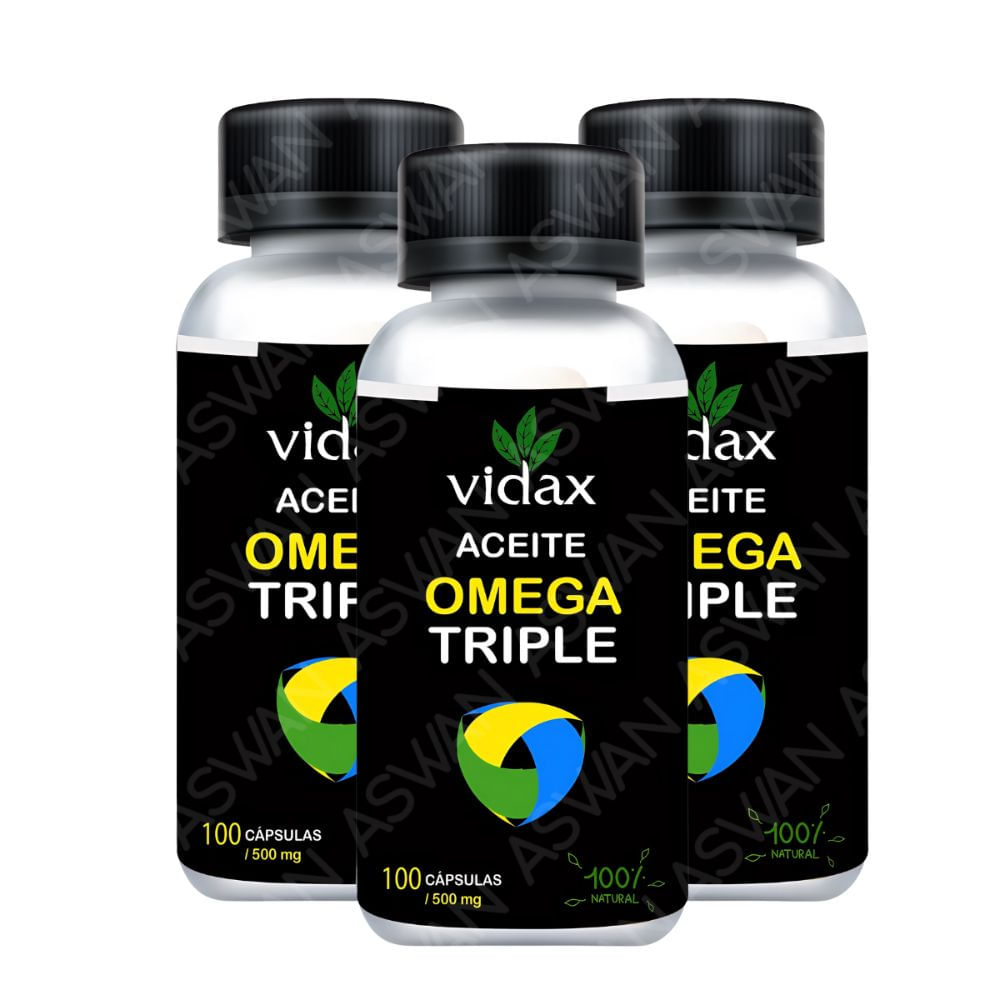 Pack De 3 Aceite Omega Triple - Vidax