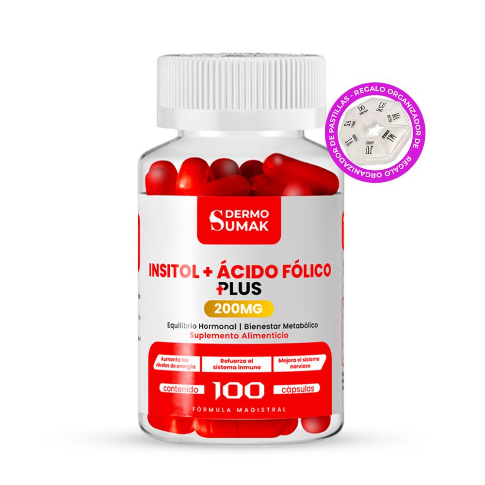 Inositol Acido Folico 100Mg - 100 Cap - Dermo Sumak + Regalo Pastillero