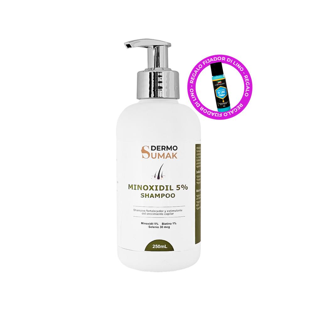 Shampoo Con 5% De Minoxidil 250Ml - Dermo Sumak + Regalo Capilar
