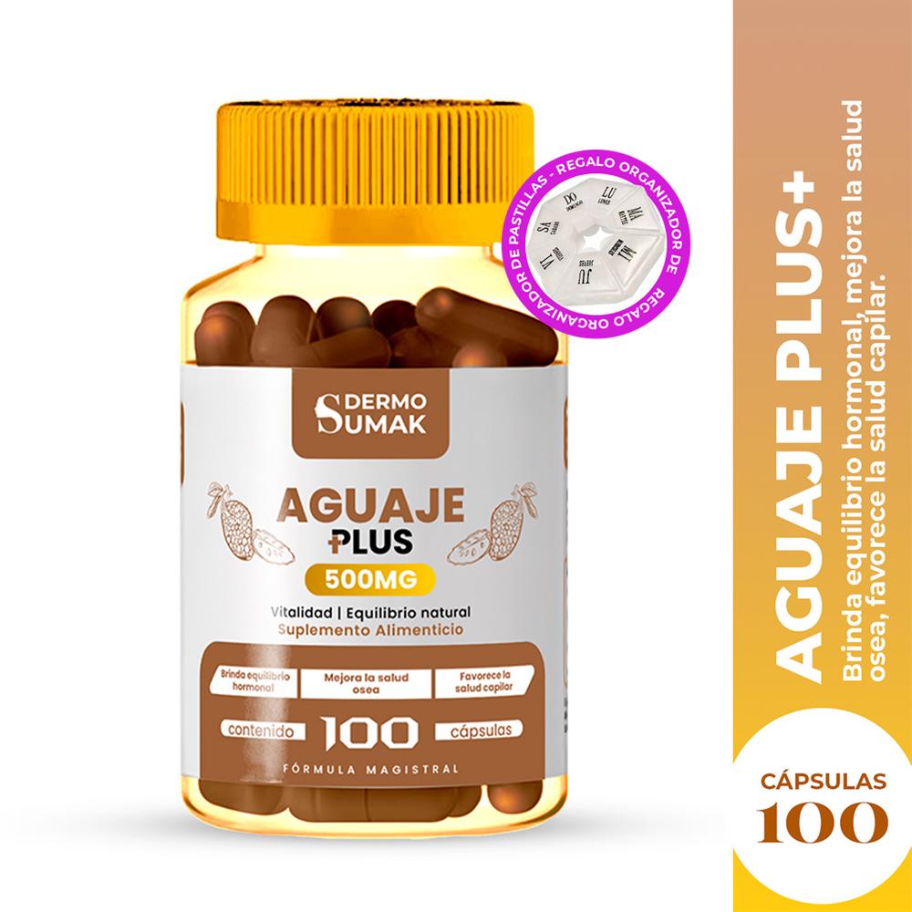 Aguaje Plus 100Mg - 100 Cap - Dermo Sumak + Pastillero