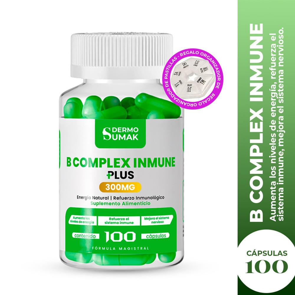 B Complex Inmnune 100Mg - 100 Cap - Dermo Sumak + Pastillero
