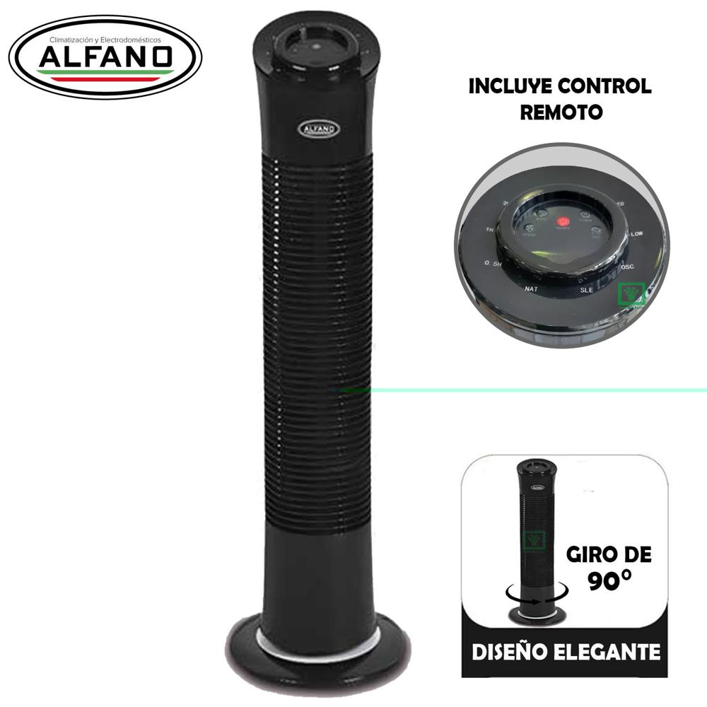 Ventilador De Torre Digital  AL-TD30 45W Negro