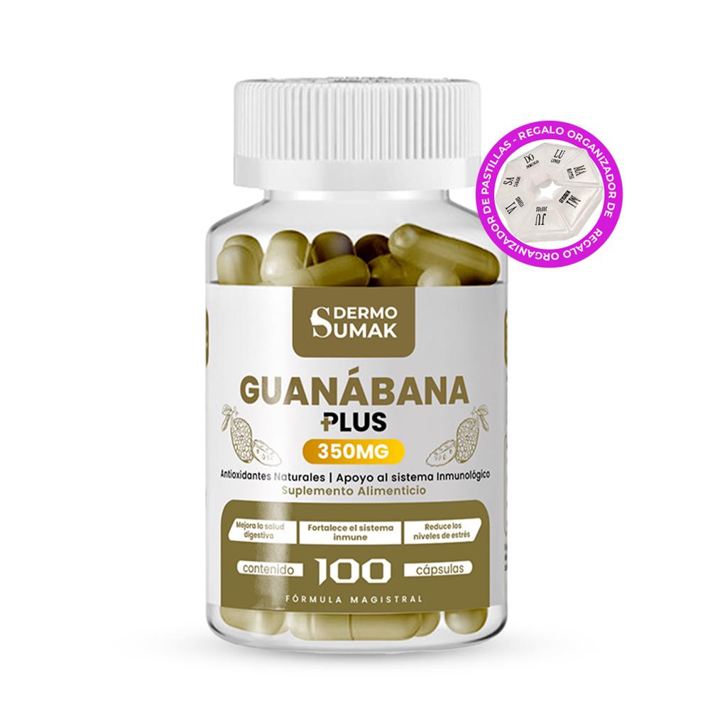 Guanabana Plus 350Mg -100 Cap - Dermo Sumak + Regalo Pastillero