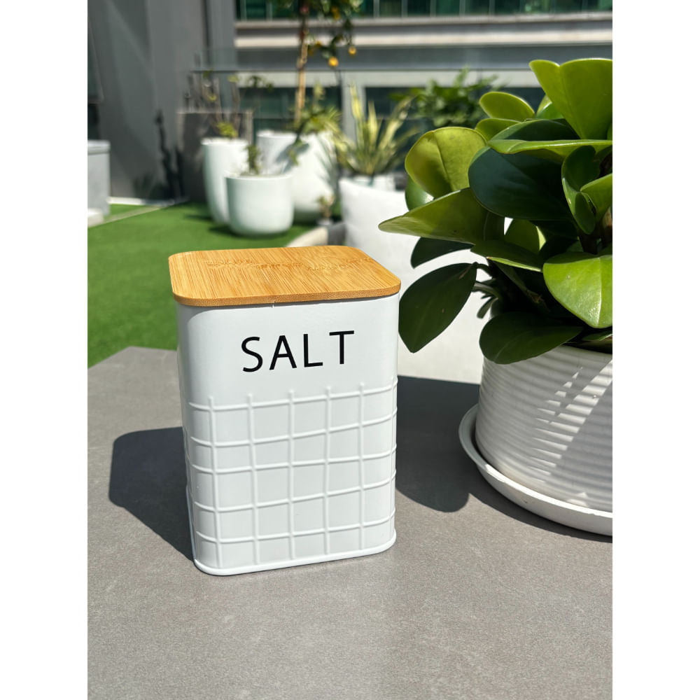 Contenedor Sal Metal 13 Cm