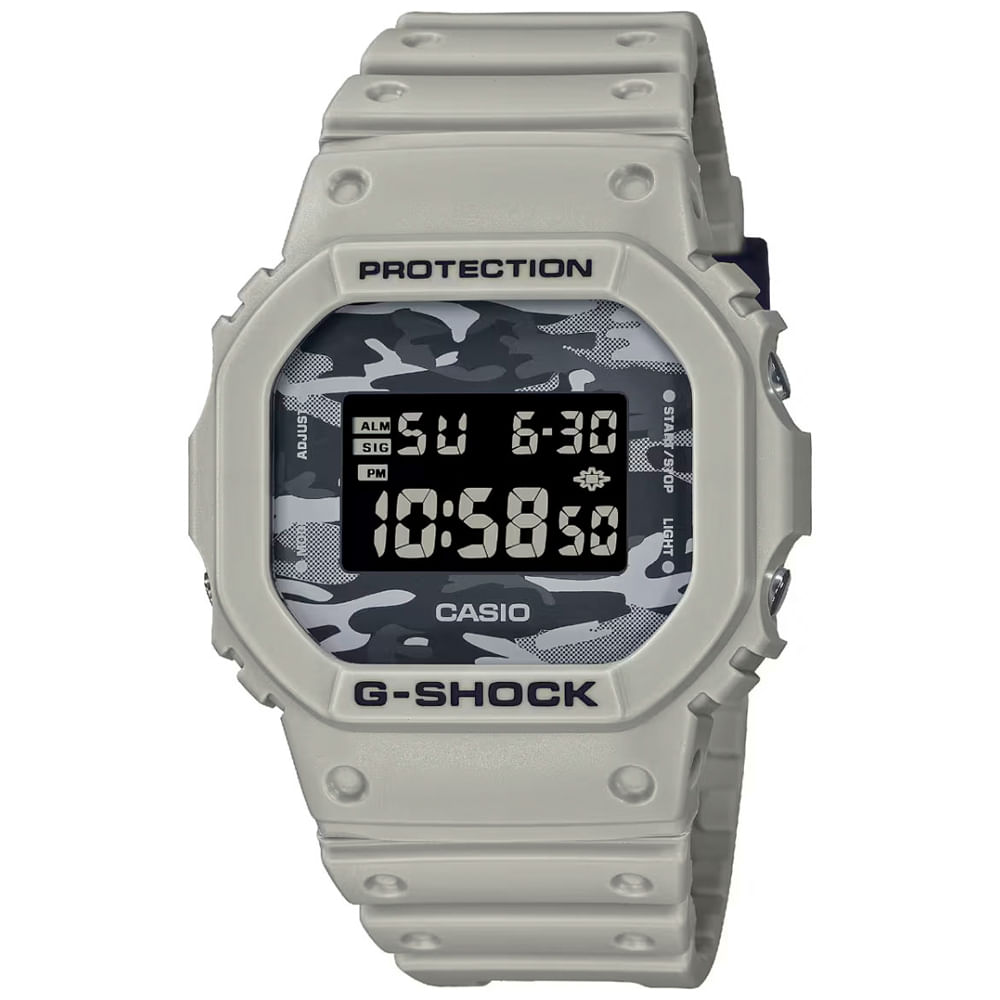 Reloj Casio G-Shock DW5600CA-8 Digital Luz de Fondo Acuático Resina Gris