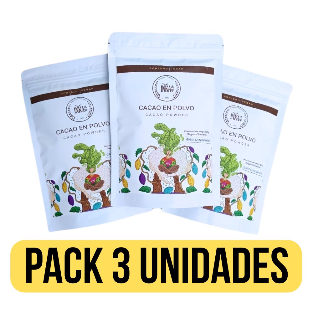 CACAO EN POLVO INKAO 200 G X 3 UNID CACAO EN POLVO INKAO 200 G X 3 UNID