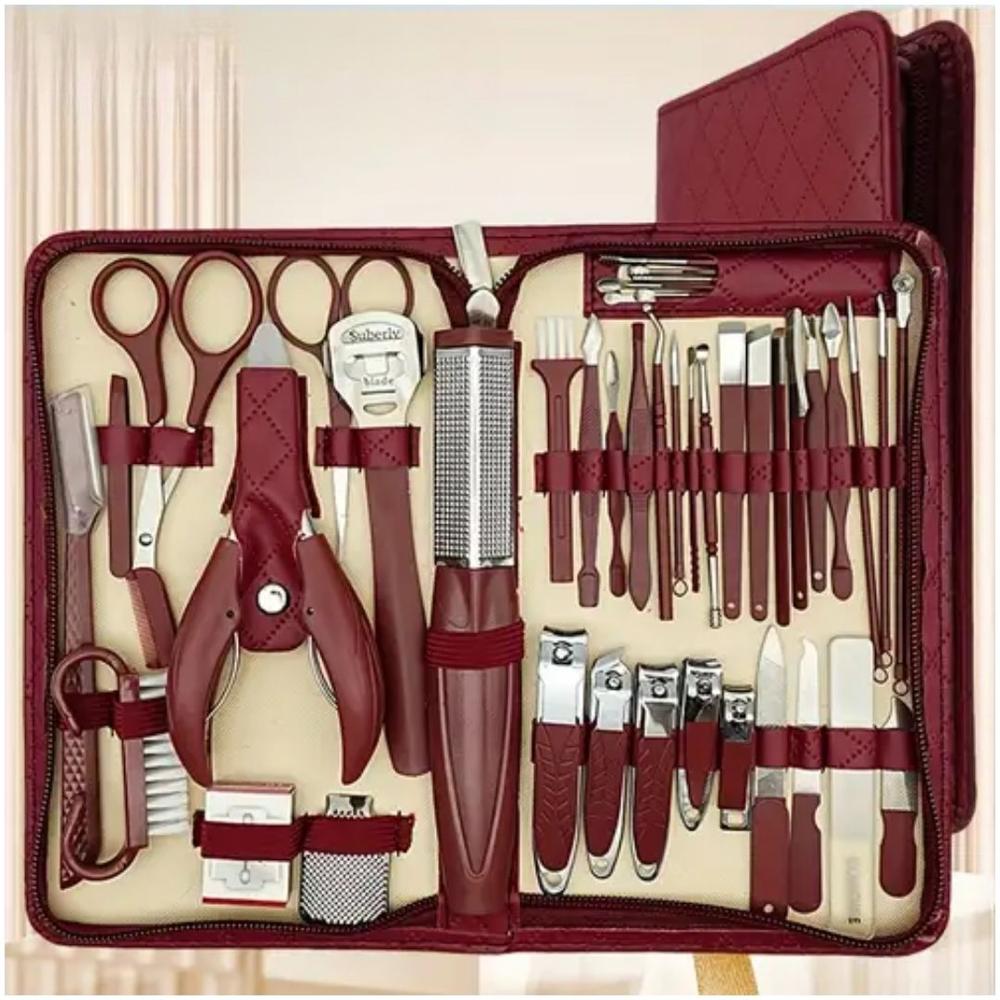 Set de Manicura y Pedicura 42 Piezas Vino Set de Manicura y Pedicura 42 Piezas Vino