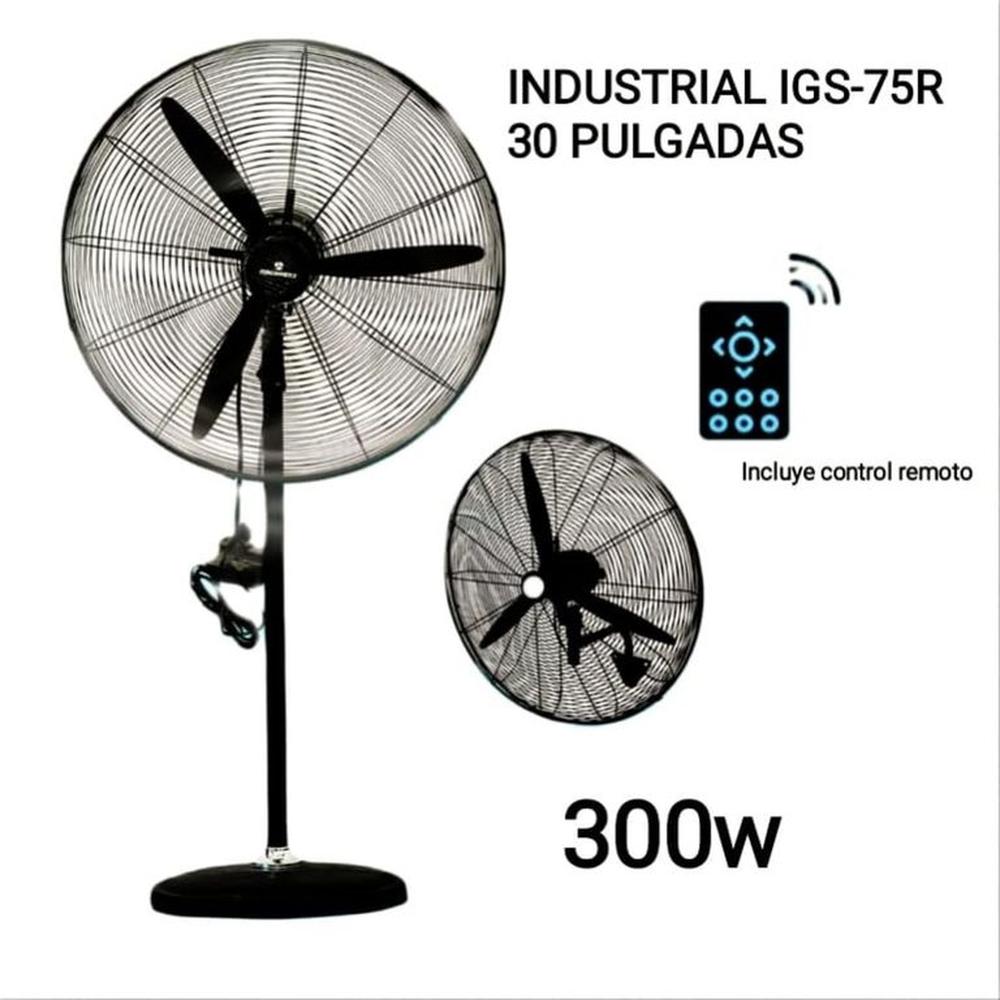 Ventilador Industrial 2en1 30 PULGADAS 300W control marca RBC IGS-75R