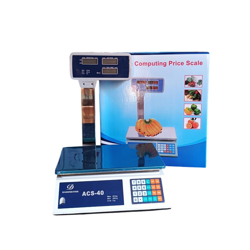 Balanza Digital Bodeguera 40 Kg Doble Pantalla Con Torre