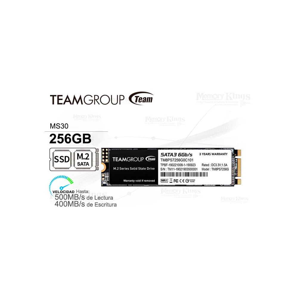 Unidad Ssd Tg Ms30 M.2 2280 De 256Gb Sata Iii 6Gb/S - Almacenamiento Rápido Y Eficiente