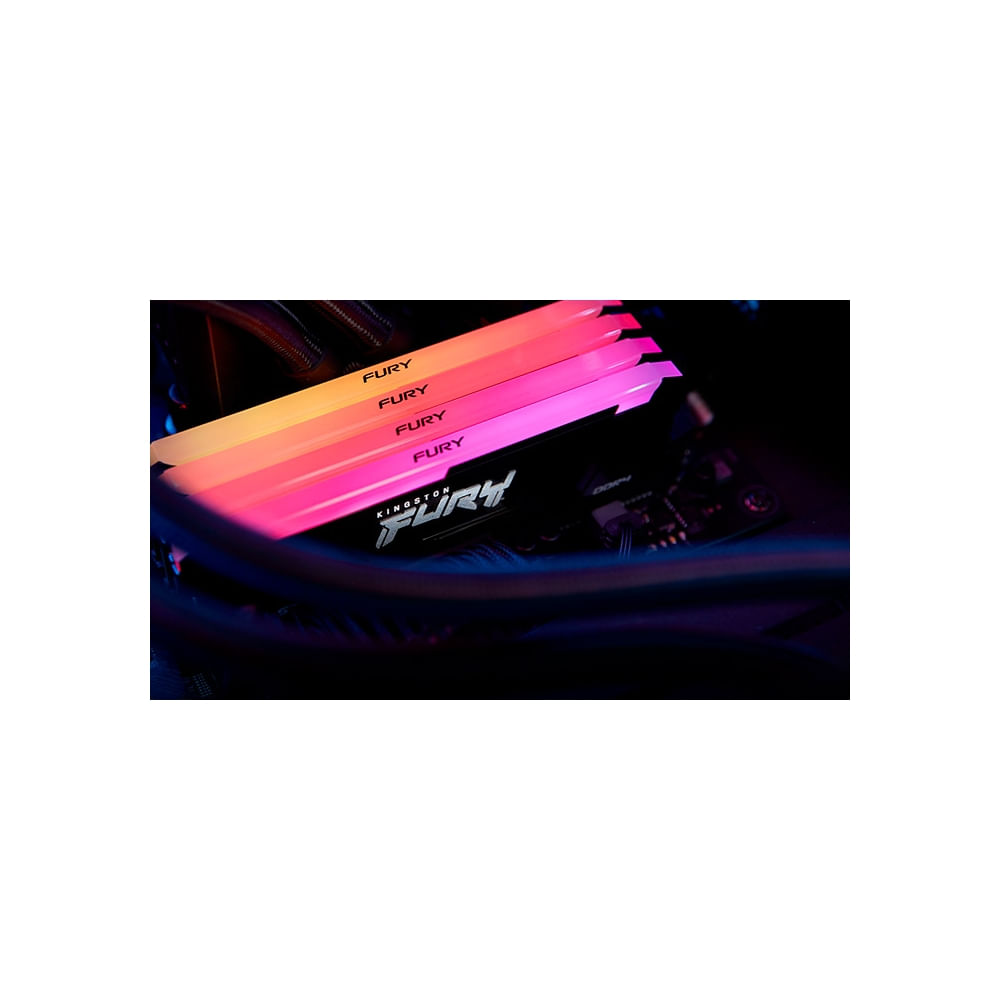 Memoria Ram Kingston Fury Beast 32Gb Ddr4 3200Mhz Cl16 Rgb 288-Pin Dimm Para Gaming
