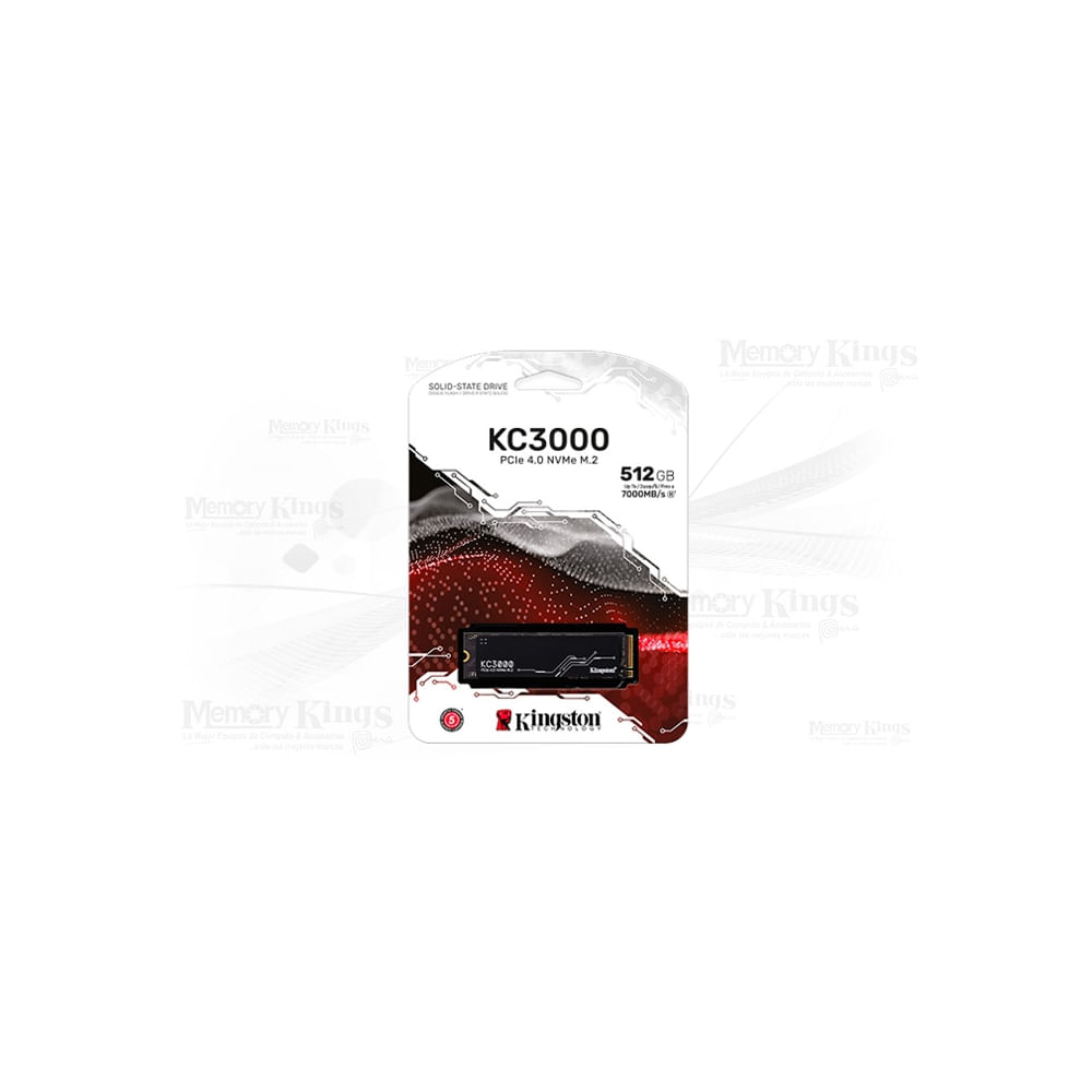 Kingston Kc3000 Ssd 512Gb M.2 2280 Pcie Gen 4.0 Nvme - Alto Rendimiento Y Gran Velocidad