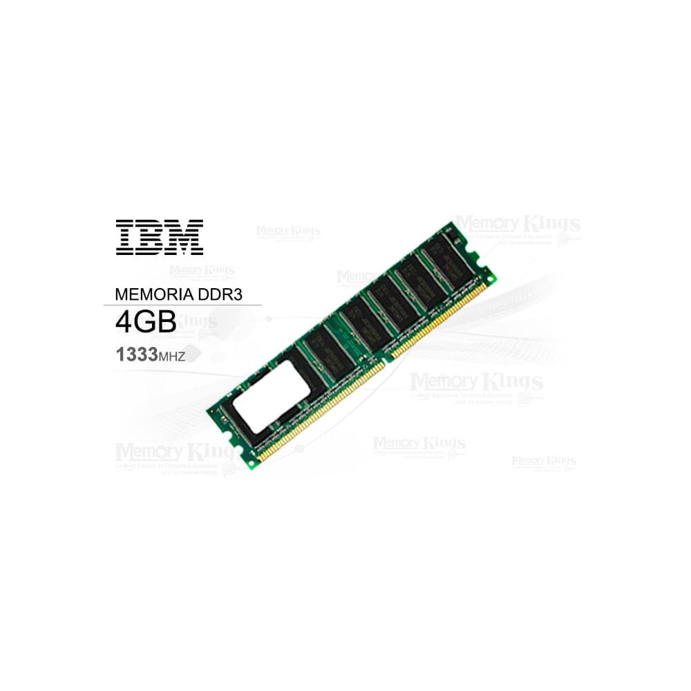 Memoria Ram Ddr3 4Gb 1333Mhz Cl9 Ibm 49Y1435 Para Servidores X3500 - Alto Rendimiento
