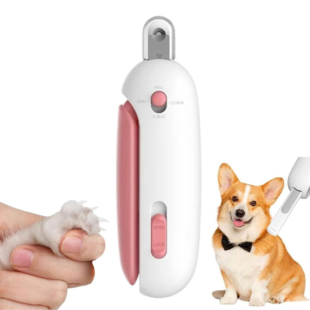 Cortauñas Ajustable con Lima para Gatos y Perros Cachorros, Pet Gravity, Rosa Cortauñas Ajustable con Lima para Gatos y Perros Cachorros, Pet Gravity, Rosa