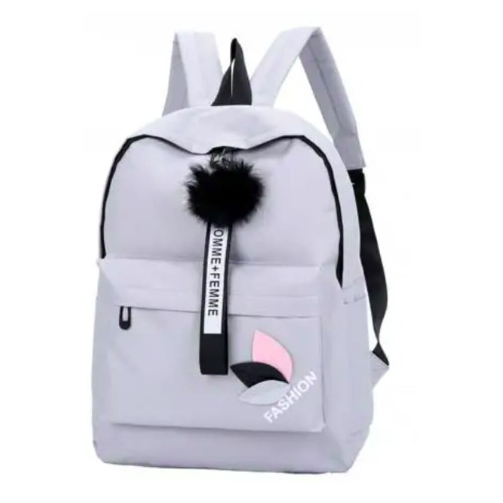 Mochila de lona Multiuso Basic Plateado Mochila de lona Multiuso Basic Plateado