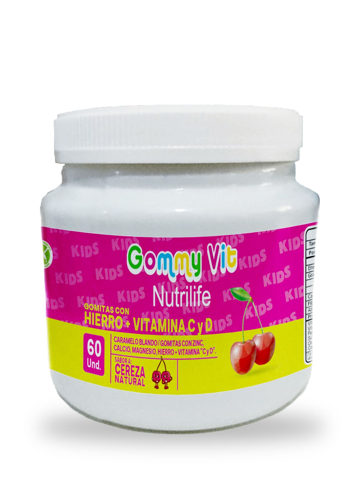 Gomitas con Zinc, Calcio, Magnesio, Hierro + Vitamina “C” y “D”