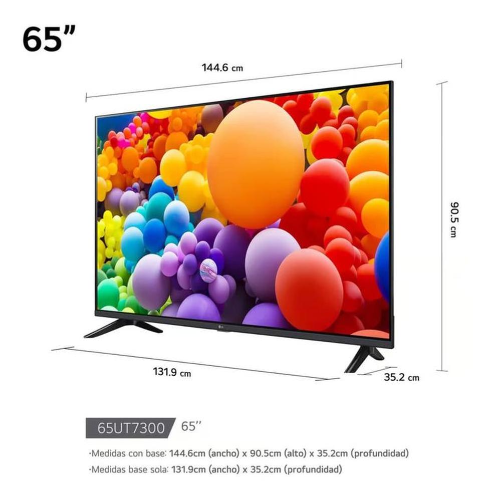 TELEVISOR LG 65 PULG. LED SMART TV 4K UHD CON THINQ AI 65UT7300PSA L CONTROL MAGIC TELEVISOR LG 65 PULG. LED SMART TV 4K UHD CON THINQ AI 65UT7300PSA L CONTROL MAGIC