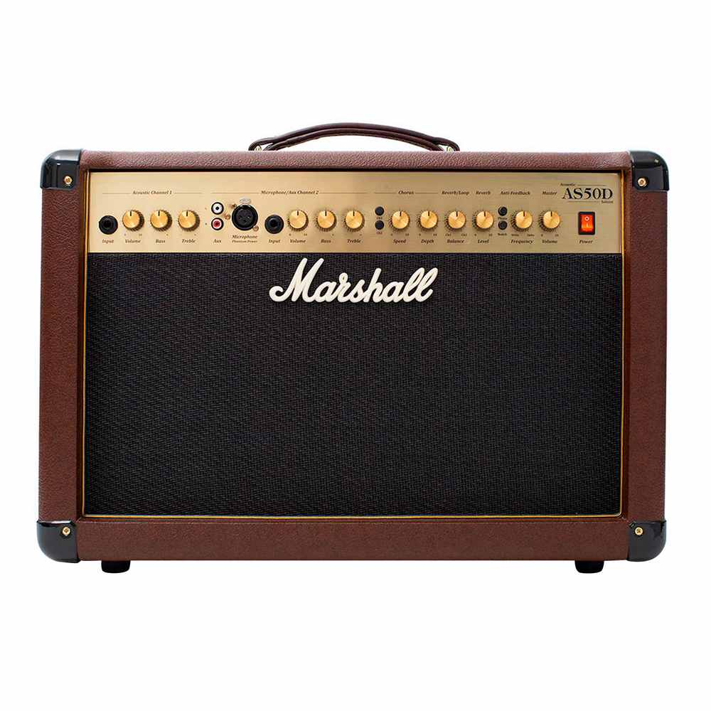 AMPLIFICADOR PARA GUITARRA ACÚSTICA - MARSHALL - AS50DV-E - MARRON AMPLIFICADOR PARA GUITARRA ACÚSTICA - MARSHALL - AS50DV-E - MARRON