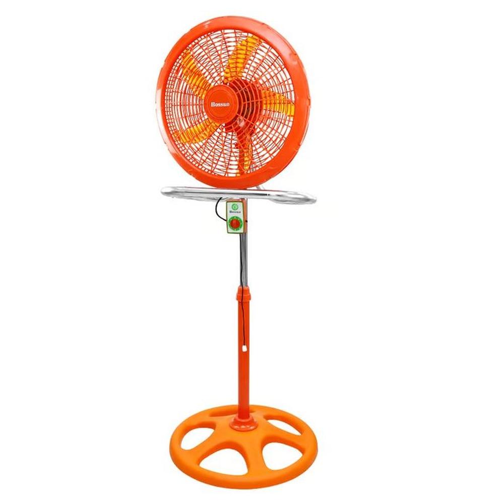 VENTILADOR 18"" DE 5 ASPAS, 3 EN 1 BOSSKO BK-8223VI NARANJA
