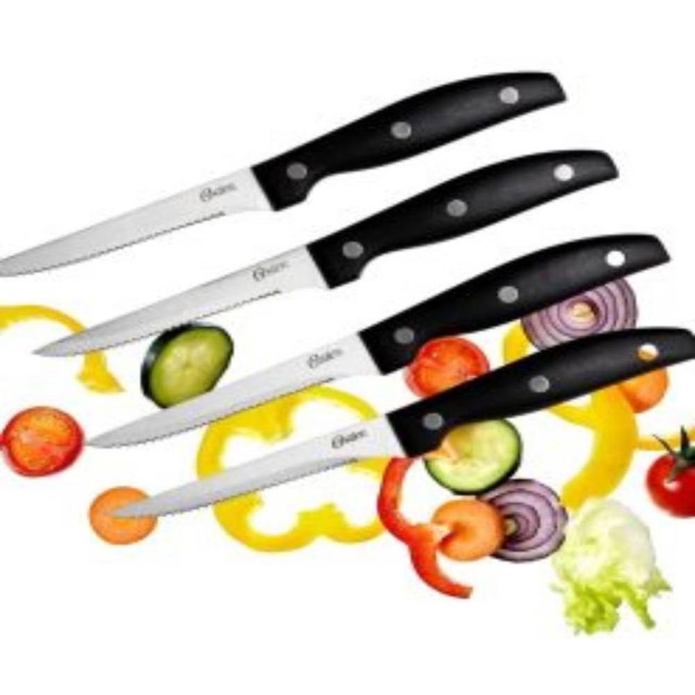 Set de Cuchillos Oster 4Pzs GRANGER Acero Inoxidable Negro 75681 04