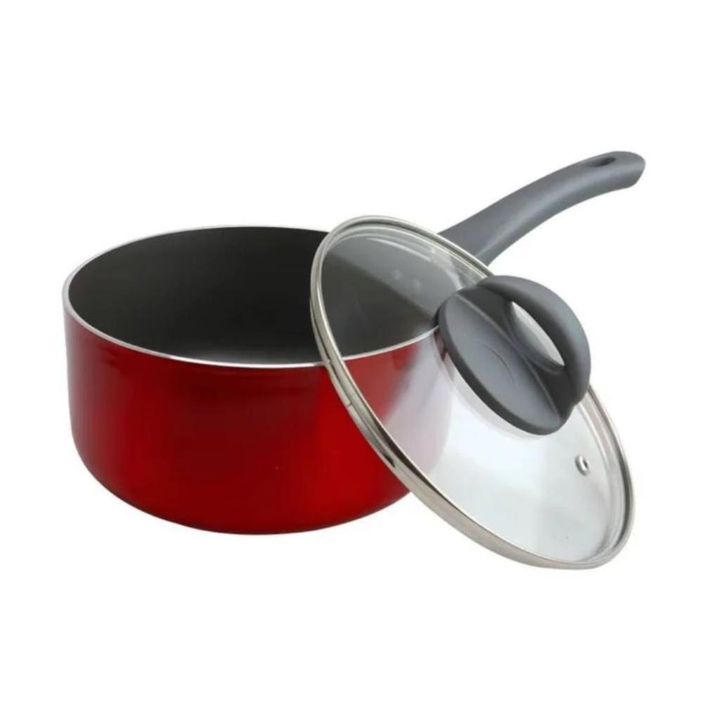 Cacerola Oster Antiadherente 18CM con Tapa HERSCHER Roja 62980 02