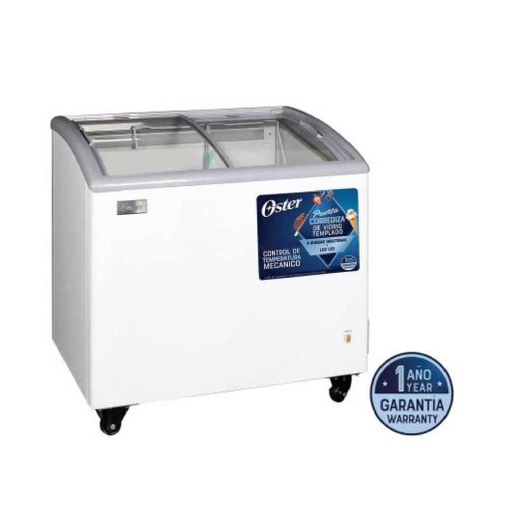 Congeladora Oster 208L con Puertas de Vidrio OSPSCFX7001W