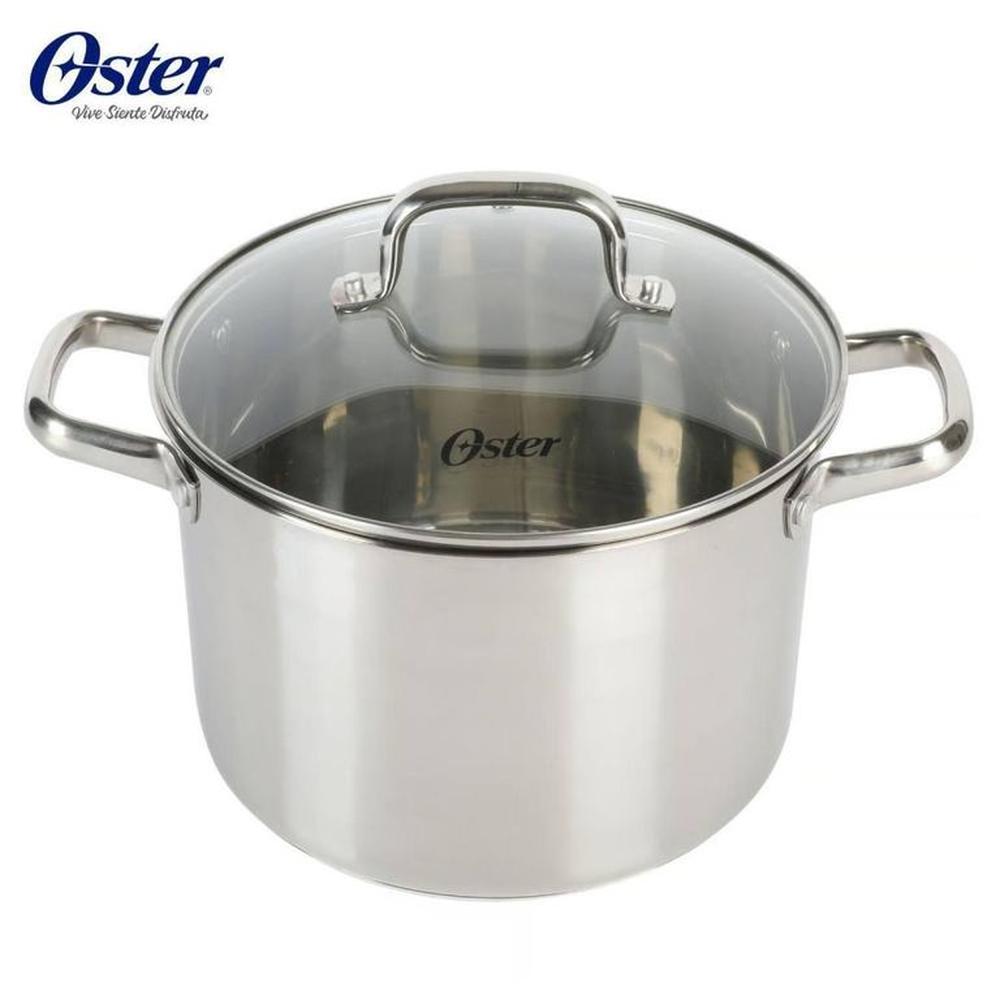 Olla Oster Acero Inoxidable 7.57L con TapaAdenmore Plateado 108112 02