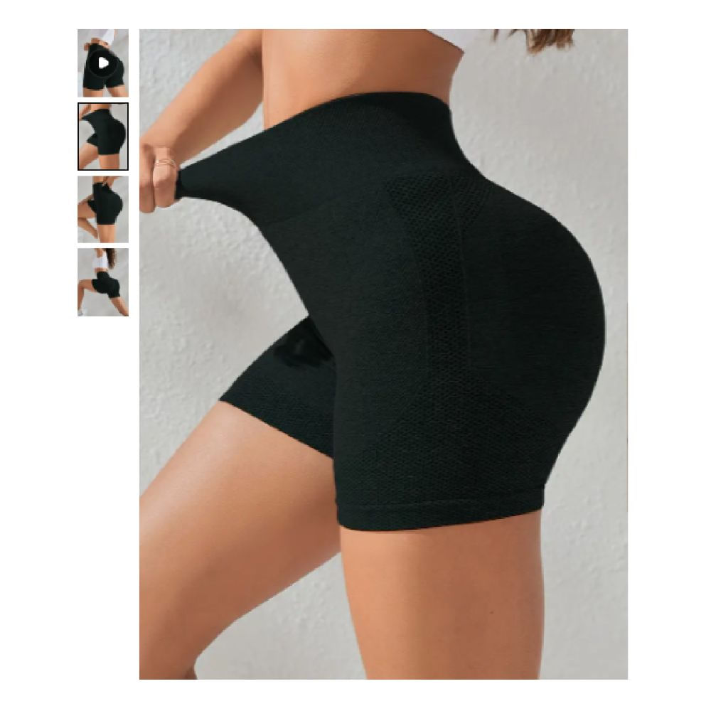 SHORT DEPORTIVO SACA POMPIS NEGRO