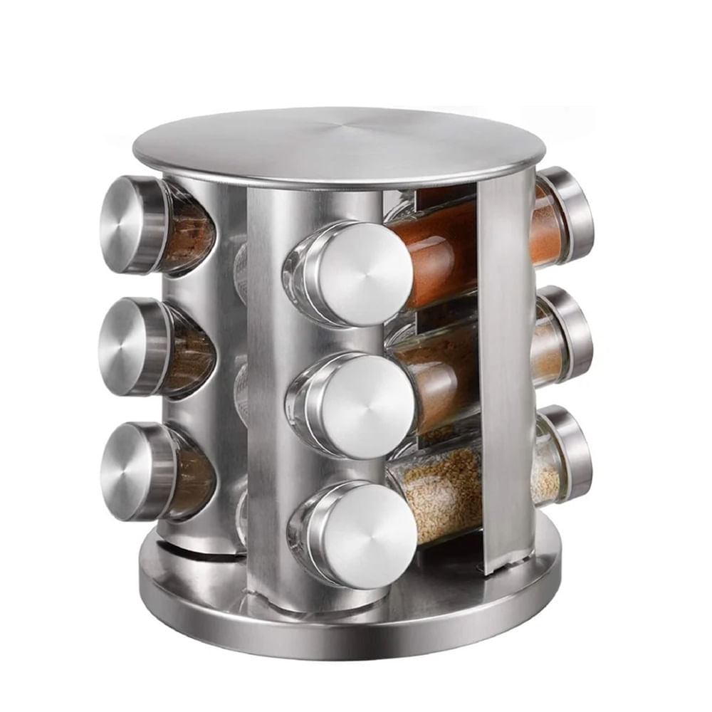 Set de Condimenteros 12 Frascos Con Base Giratorio - 90390404