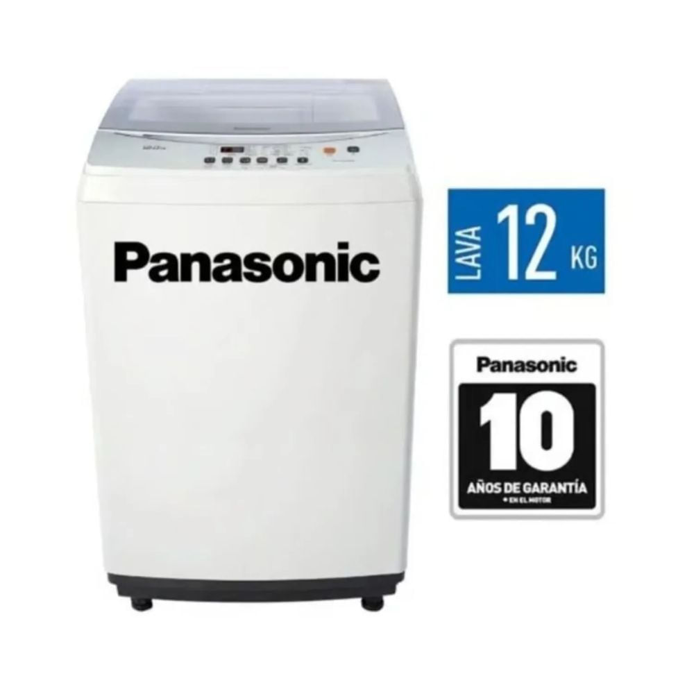 Lavadora Panasonic NA-F120L6WRH Automática Carga Superior 12 Kg Blanco