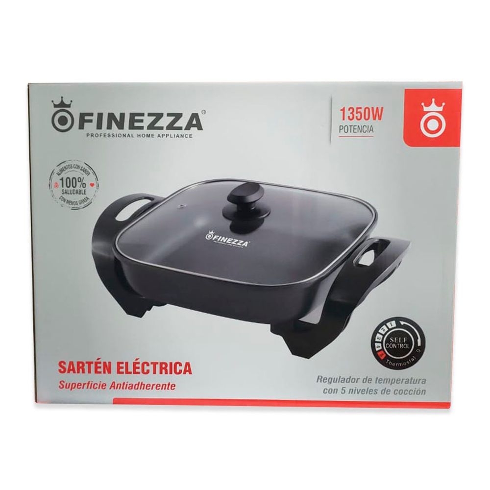 Sarten Electrica Antiadherente Finezza 1350w FZ-136ES