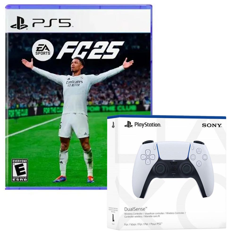 EA SPORTS FC 25 PLAYSTATION 5 + MANDO INALAMBRICO DUALSENSE BLANCO