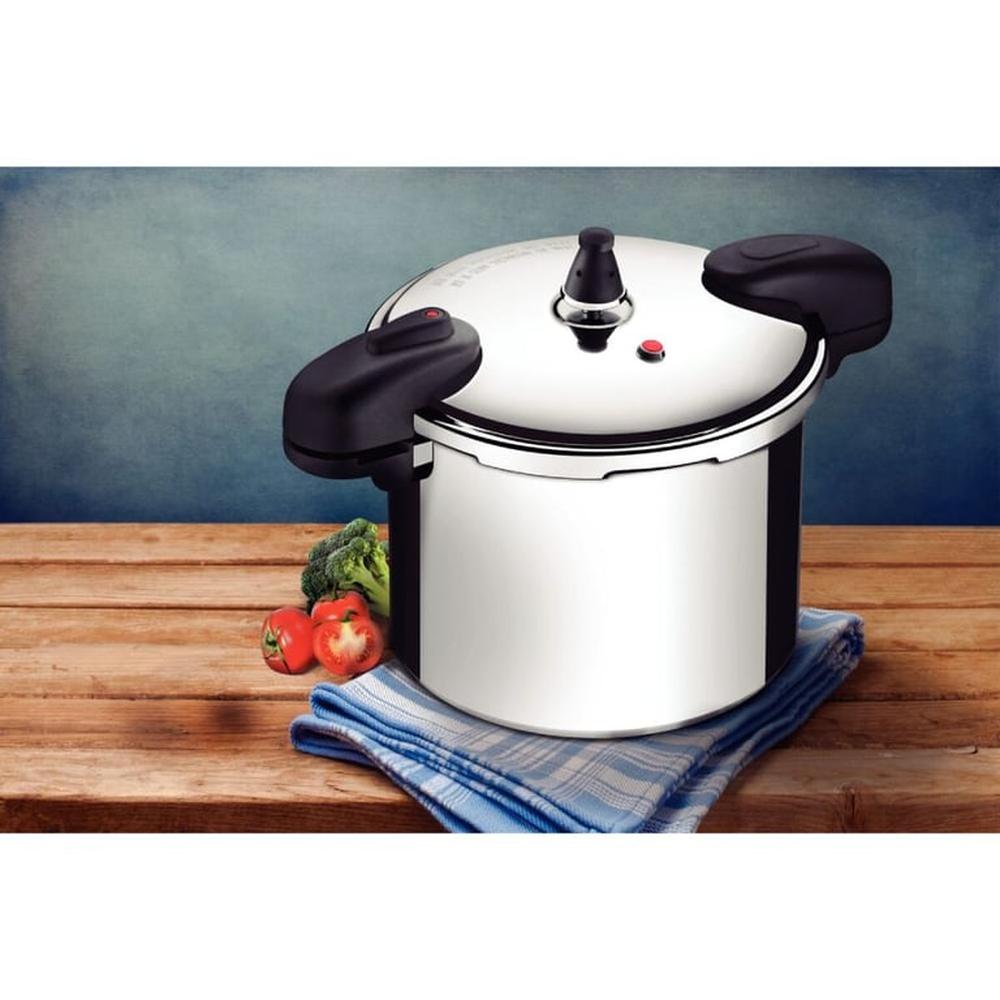 Olla de Presión Tramontina Valência en Aluminio Pulido 24 cm 10 L