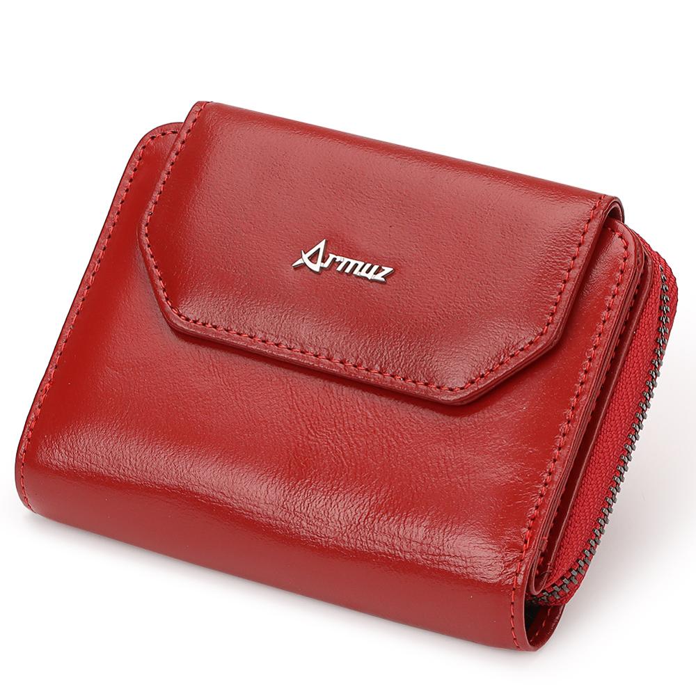 Billetera De Cuero Vacuno ARW07 Con RFID. Mujer