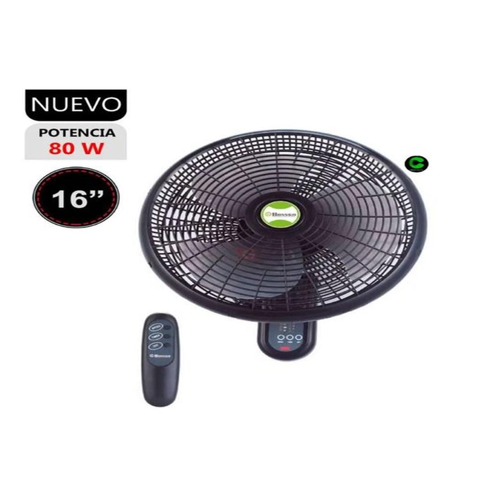 VENTILADOR DE PARED BOSSKO BK-8210PD 80 WATTS CONTROL REMOTO