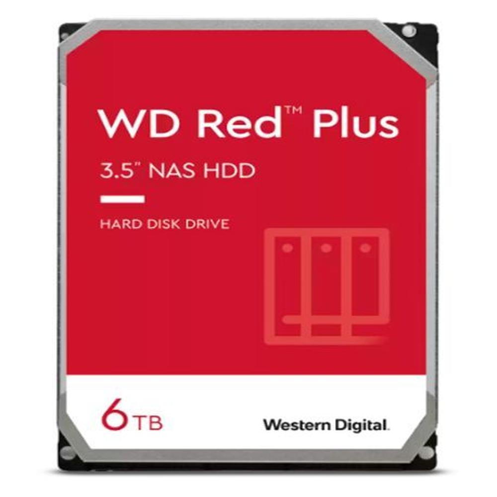 Disco duro Western Digital Red Plus WD60EFPX 6TB SATA 5400 3.5 256MB