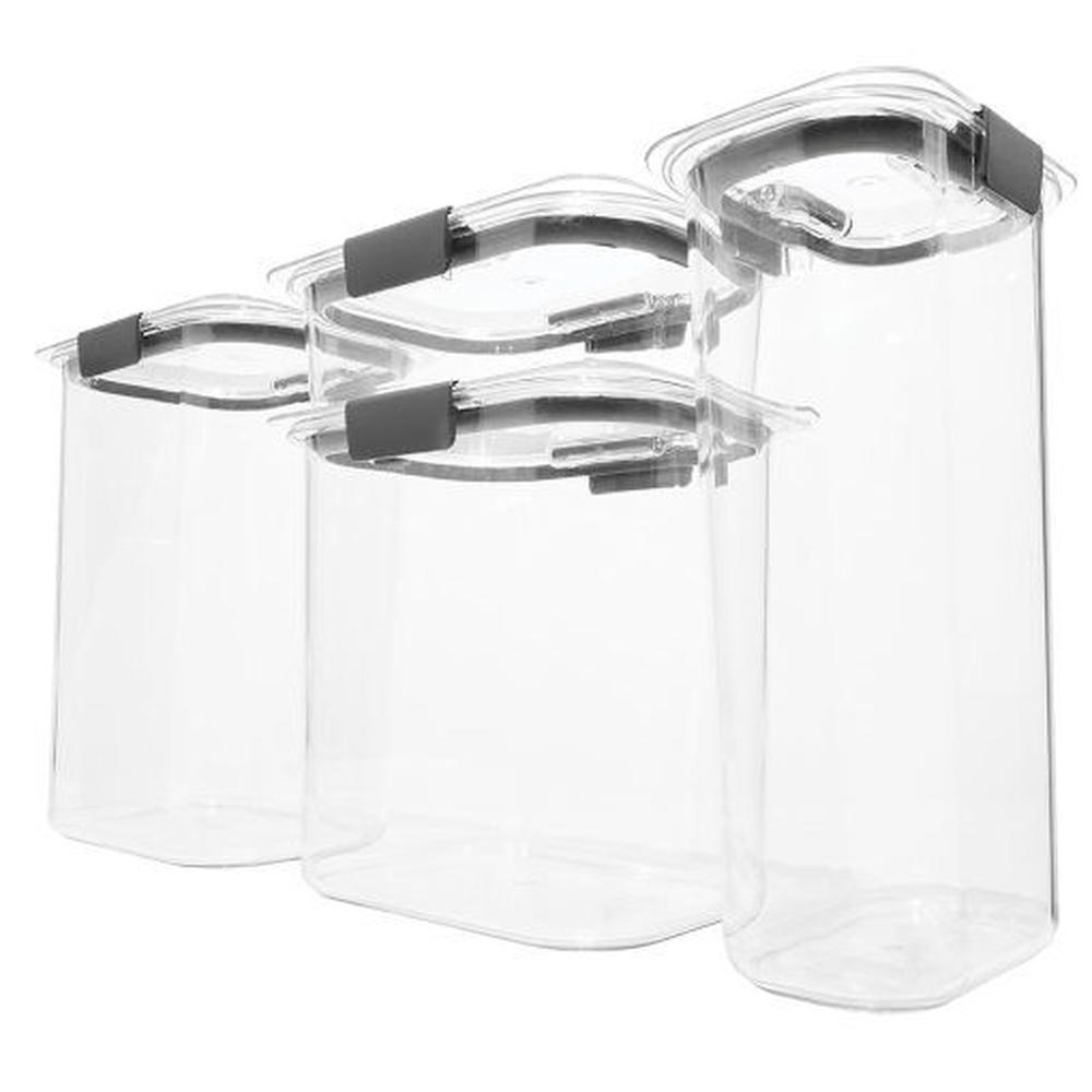 Set de 4 herméticos de plastico Brilliance Rubbermaid Tritan1994253