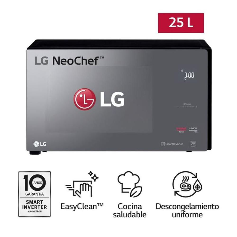 Horno Microondas MS2596DIR 25L con EasyClean LG
